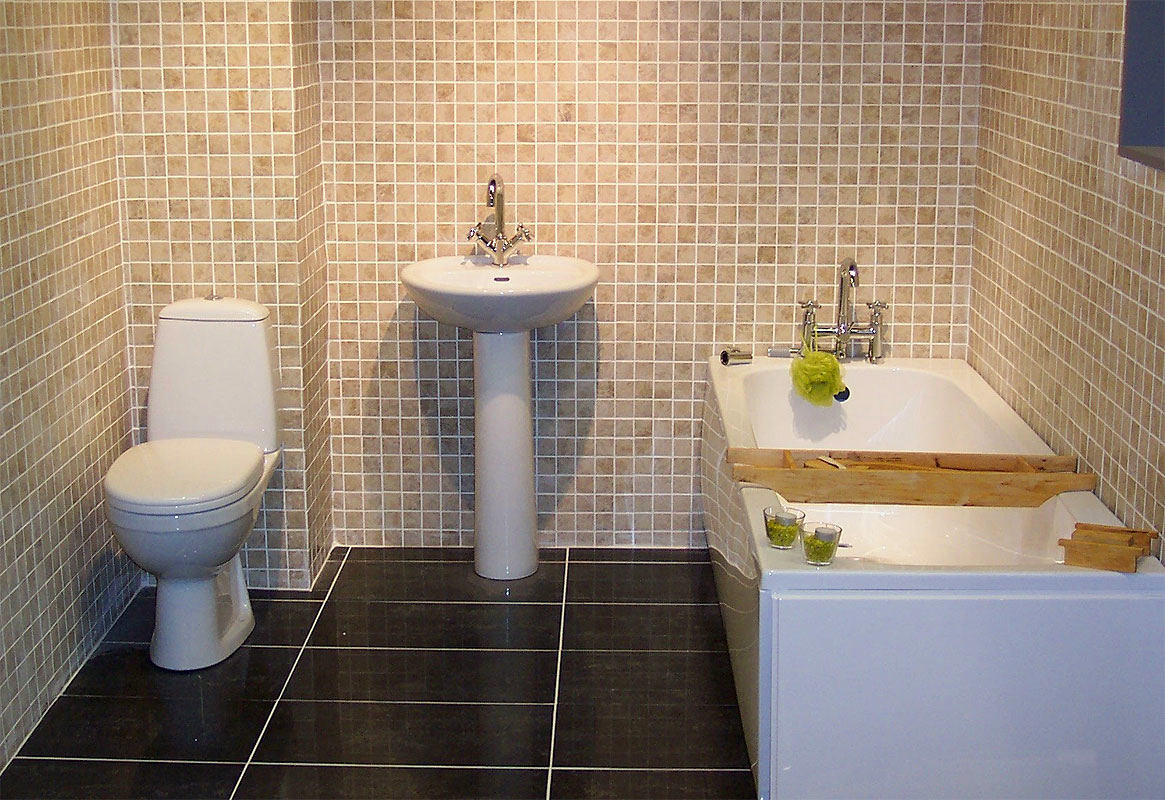 варианты ремонта ванной комнаты без плитки