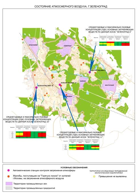 Экологическая карта зеленограда
