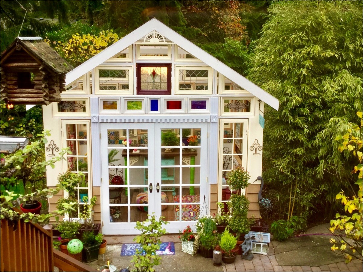 Garden Shed with Windows and Porch 10