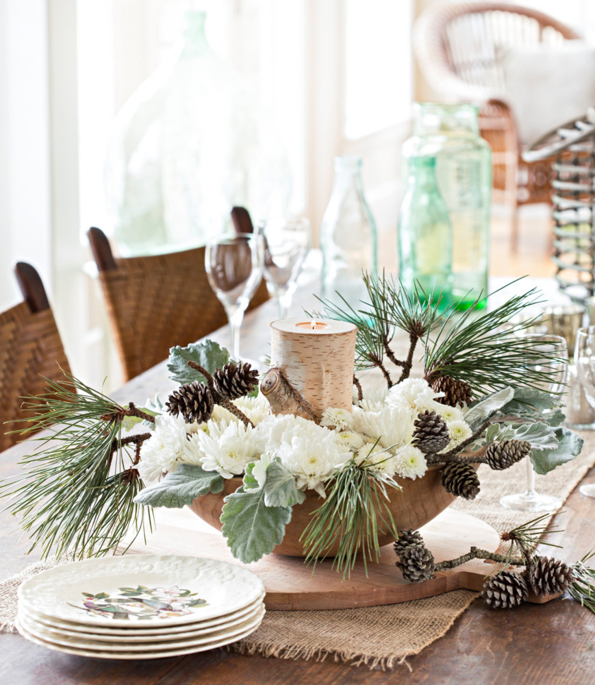 Зимний декор. Зимнее украшение стола. Winter Table.